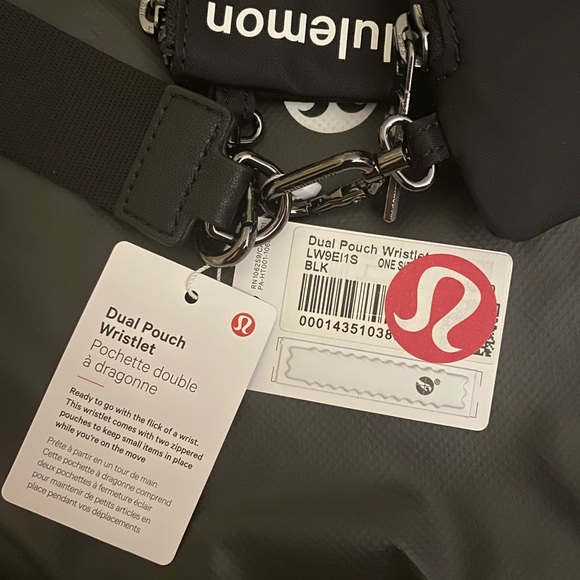 NWT Authentic Lululemon Dual Pouch Wristlet with tote bag comes with tote bag - Picture 6 of 8
